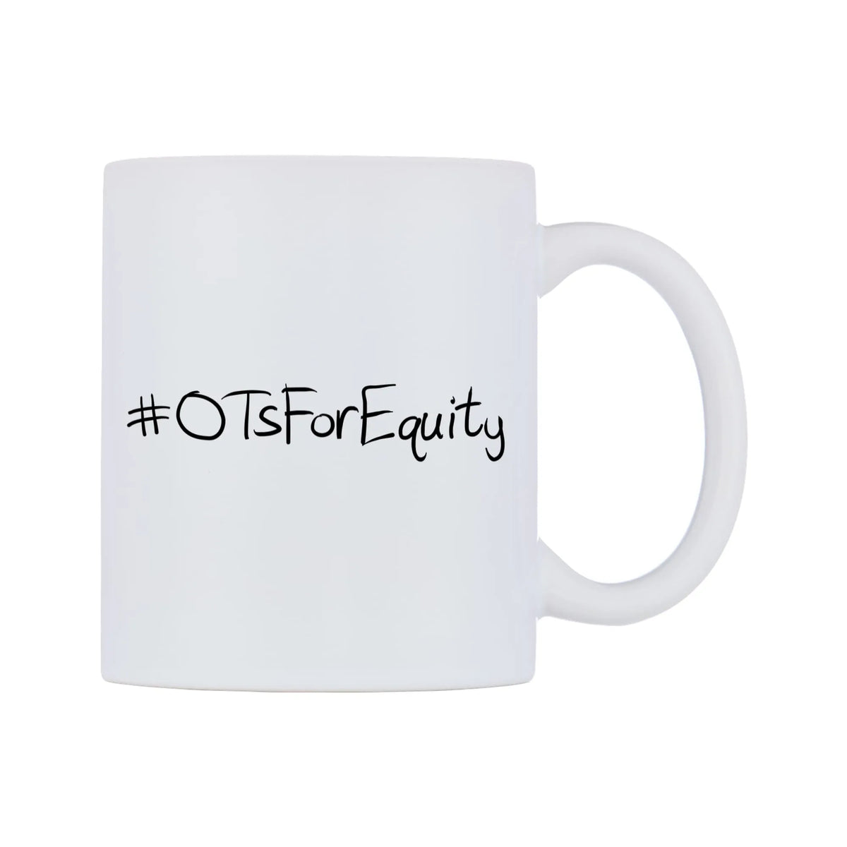 OTsForEquity Mug — mug, left side, on a white background