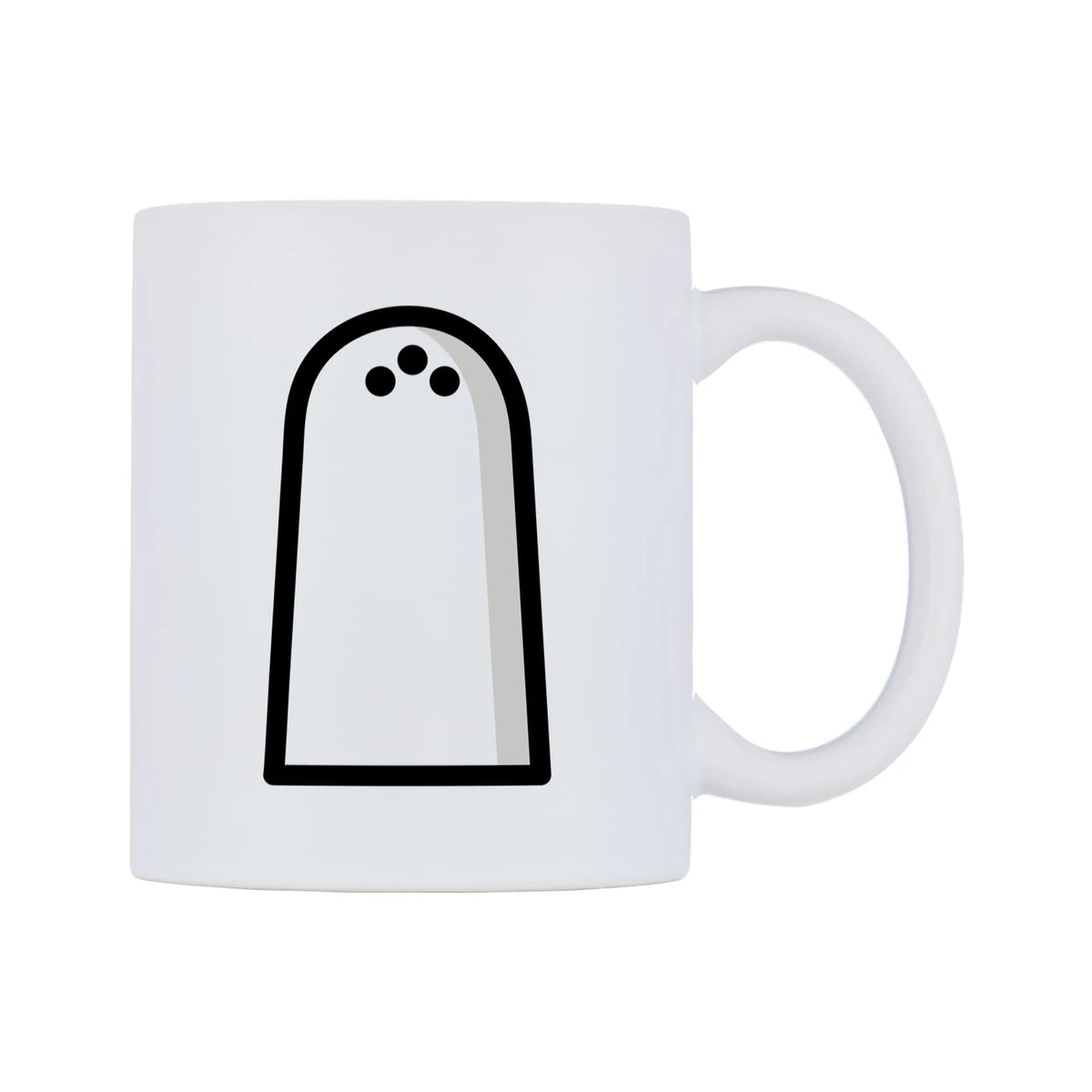 Salt Emoji Mug — mug, left side, on a white background