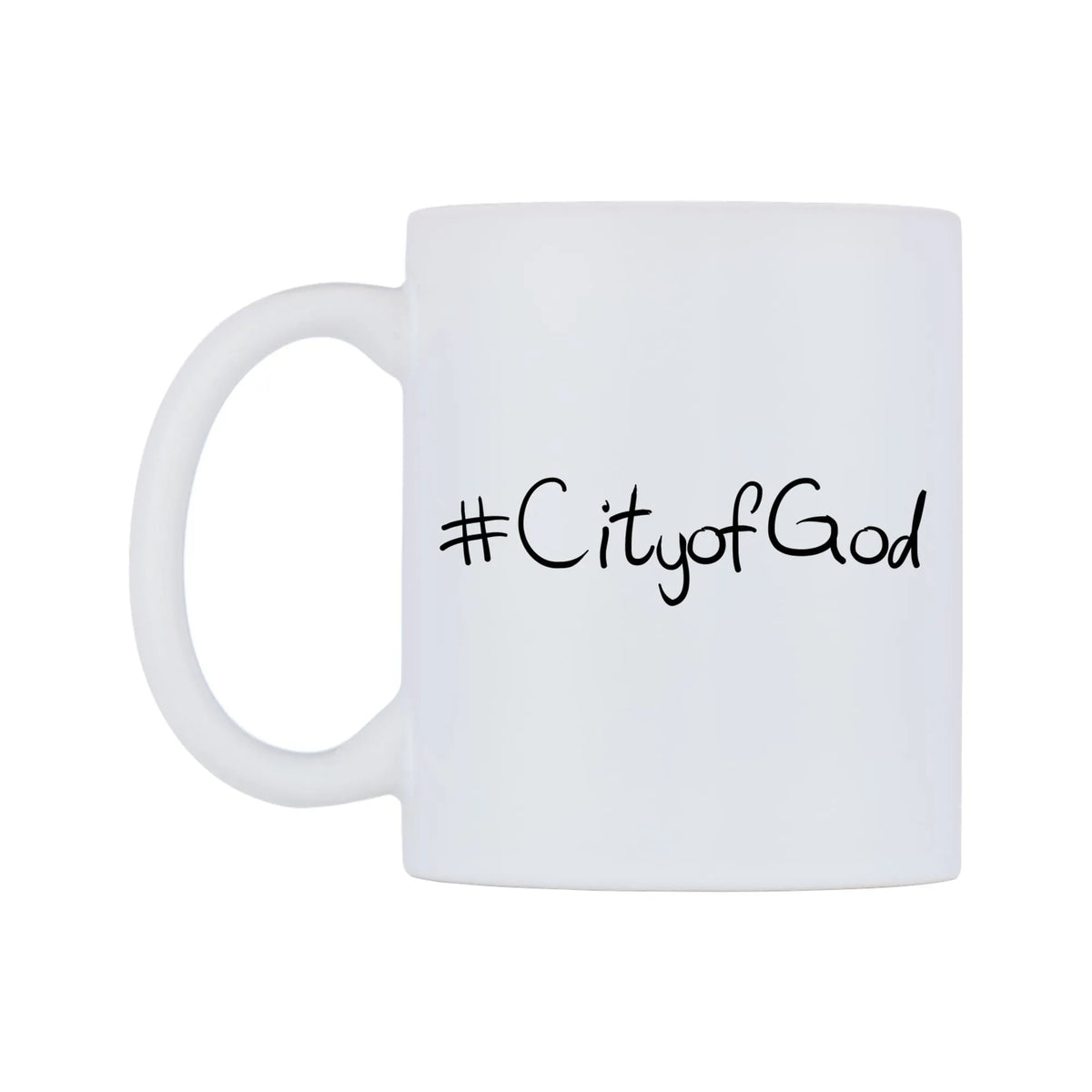 CityofGod Mug — mug, right side, on a white background