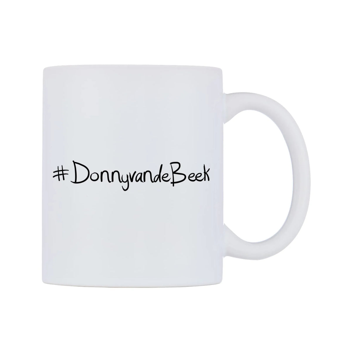DonnyvandeBeek Mug — mug, left side, on a white background