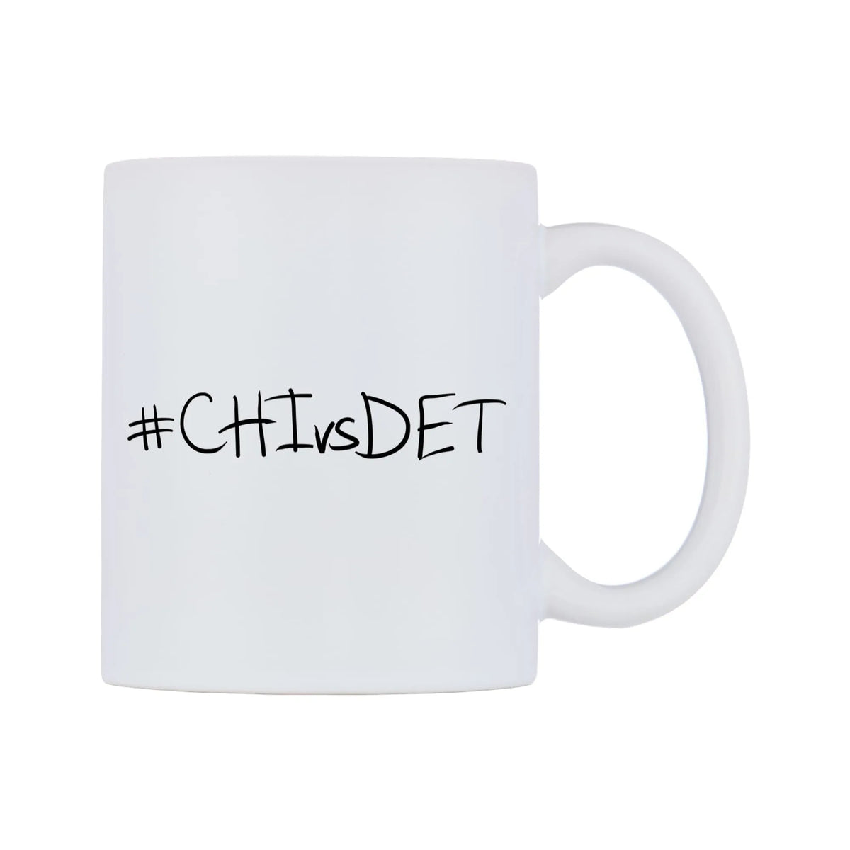 CHIvsDET Mug — mug, left side, on a white background