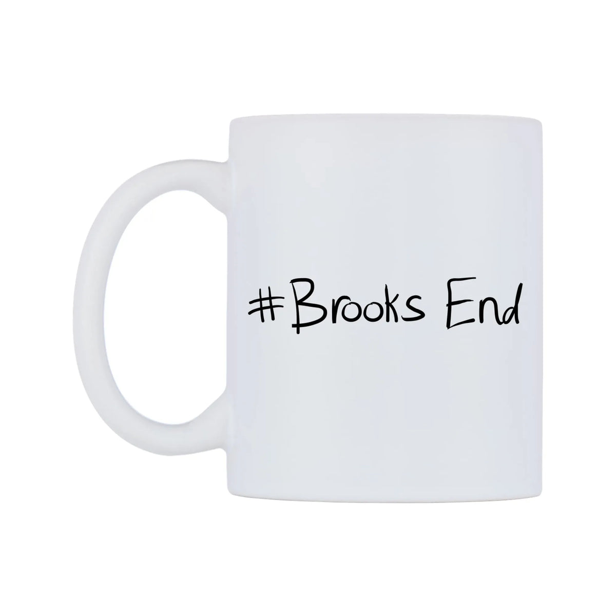 Brooks End Mug — mug, right side, on a white background