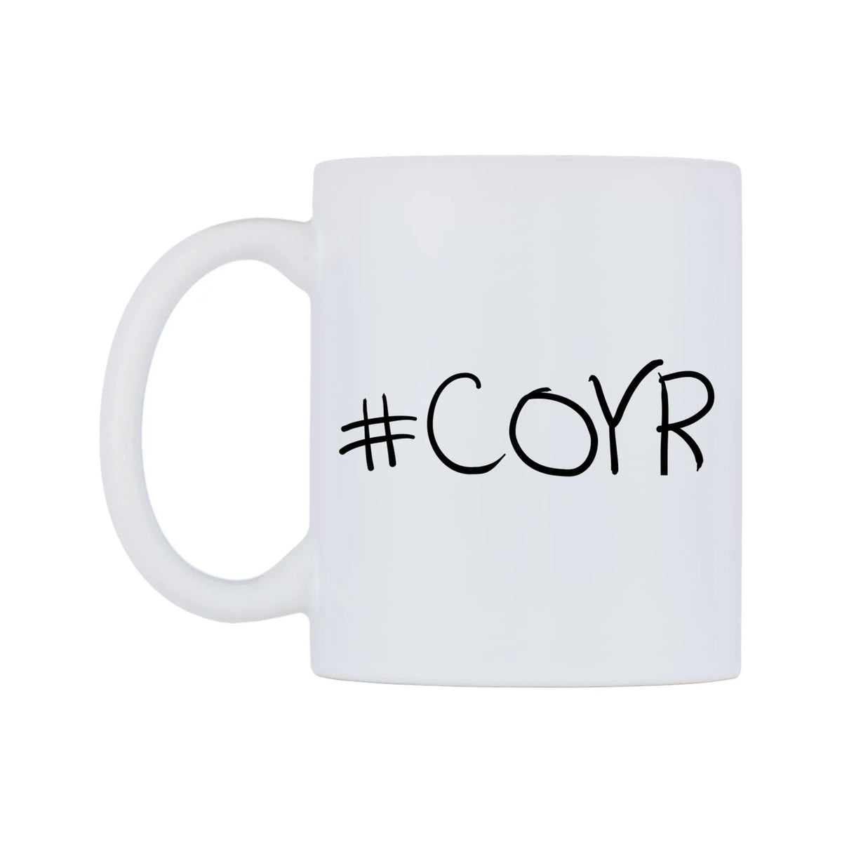 COYR Mug — mug, right side, on a white background