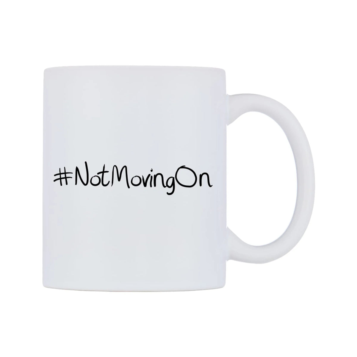 NotMovingOn Mug — mug, left side, on a white background