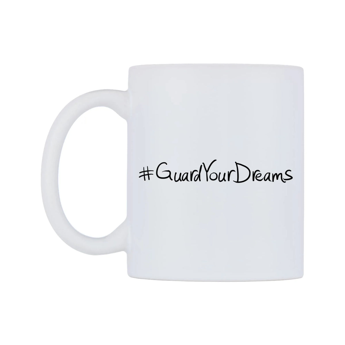 GuardYourDreams Mug — mug, right side, on a white background
