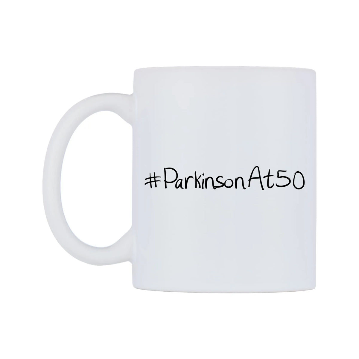 ParkinsonAt50 Mug — mug, right side, on a white background