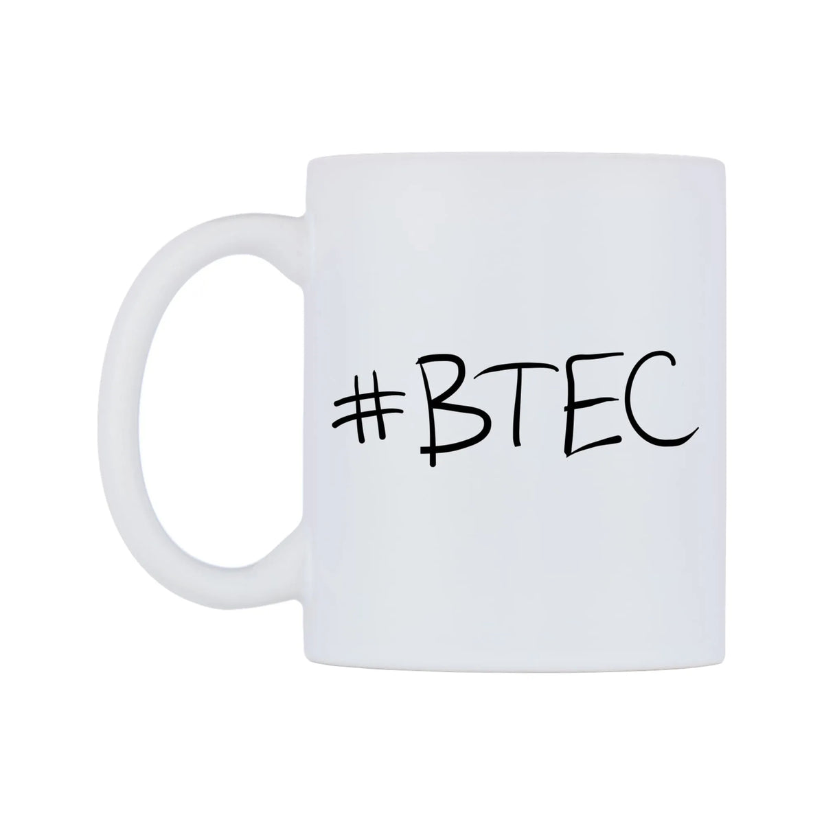 BTEC Mug — mug, right side, on a white background
