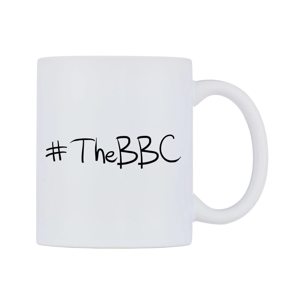 TheBBC Mug — mug, left side, on a white background