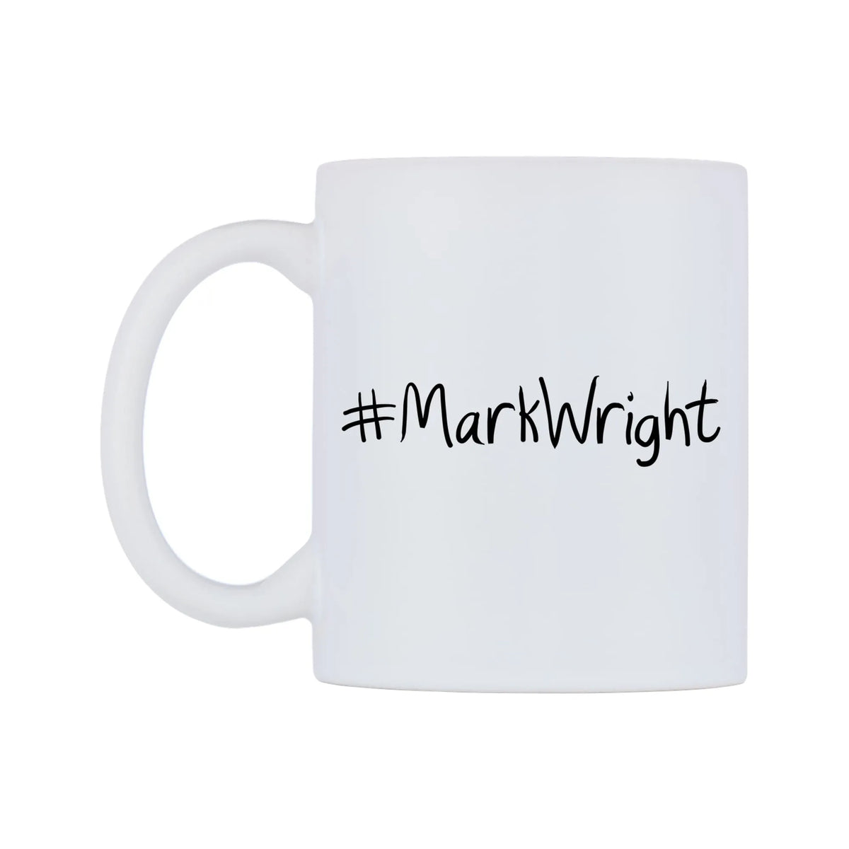 MarkWright Mug — mug, right side, on a white background