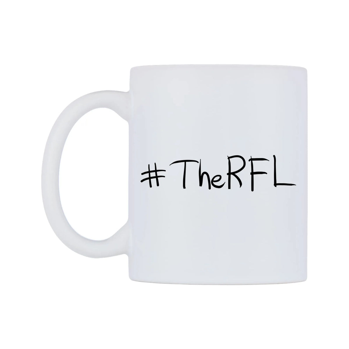 TheRFL Mug — mug, right side, on a white background