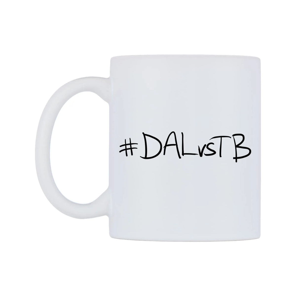 DALvsTB Mug — mug, right side, on a white background