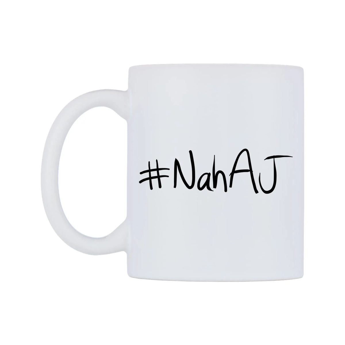NahAJ Mug — mug, right side, on a white background