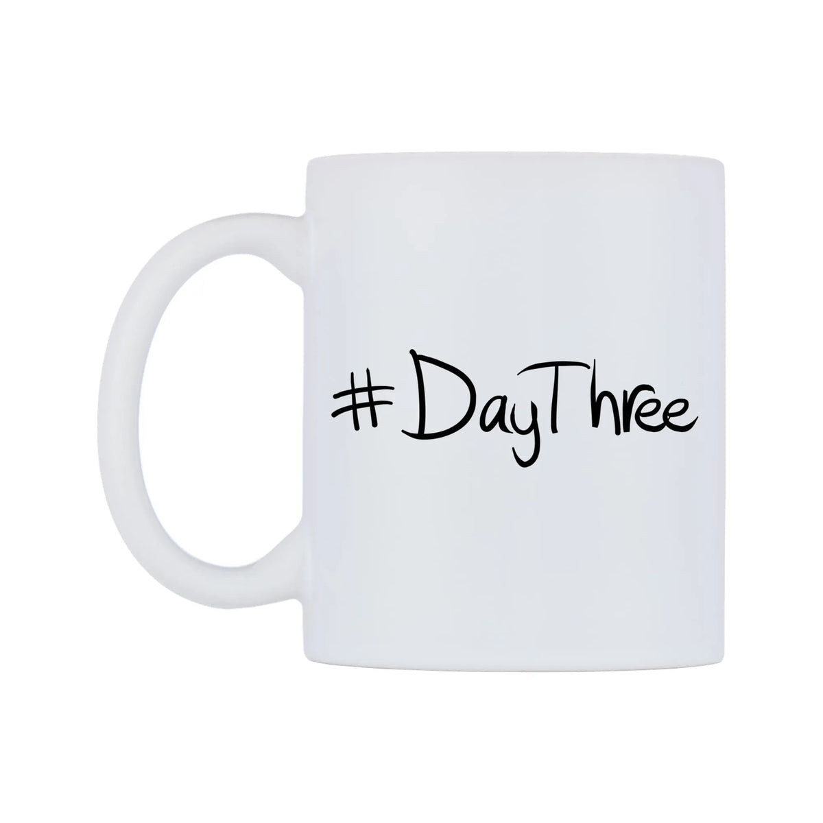 DayThree Mug — mug, right side, on a white background