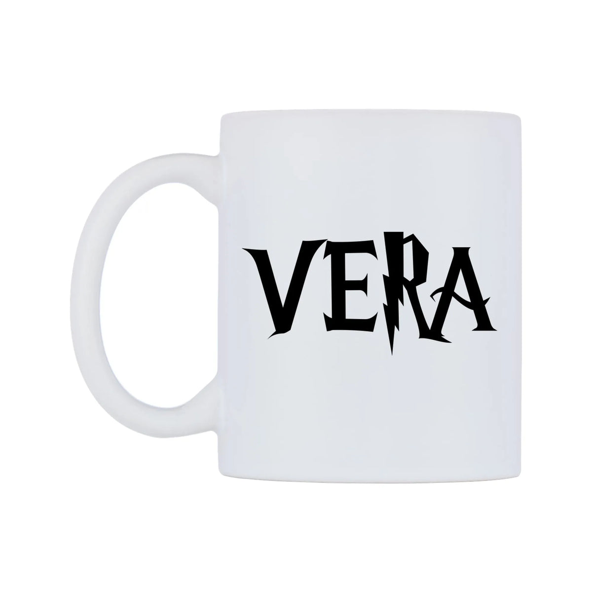 Vera - Wizard Themed Mug — white 11oz gloss mug, right side, on a white background