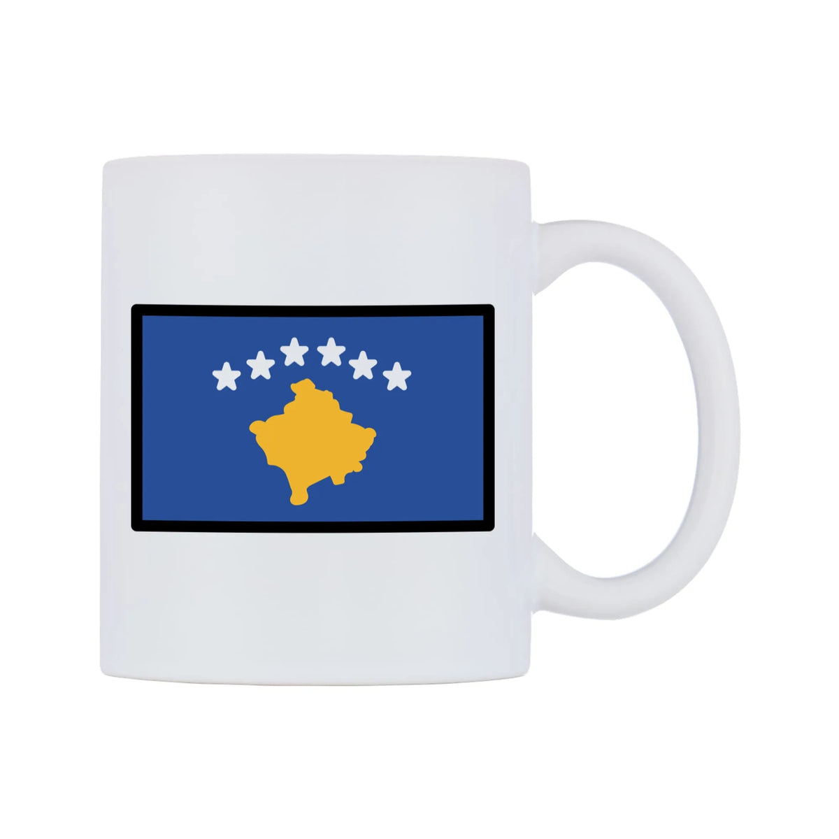 Kosovo Flag Emoji Mug — mug, left side, on a white background