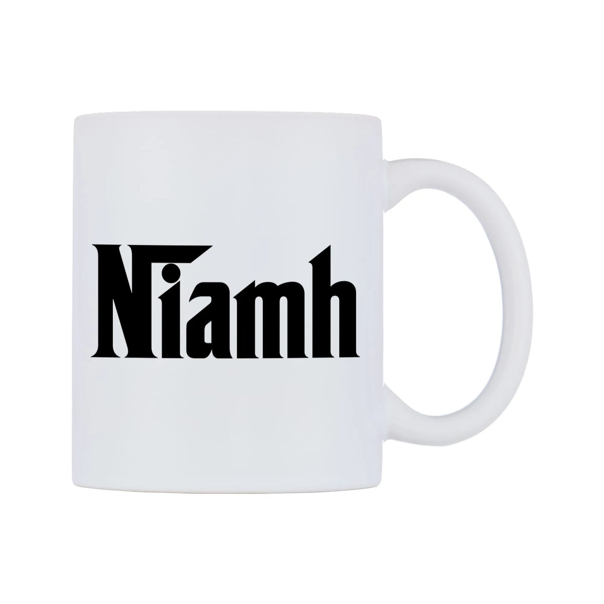 Niamh - Godfather Themed Mug — white 11oz gloss mug, left side, on a white background