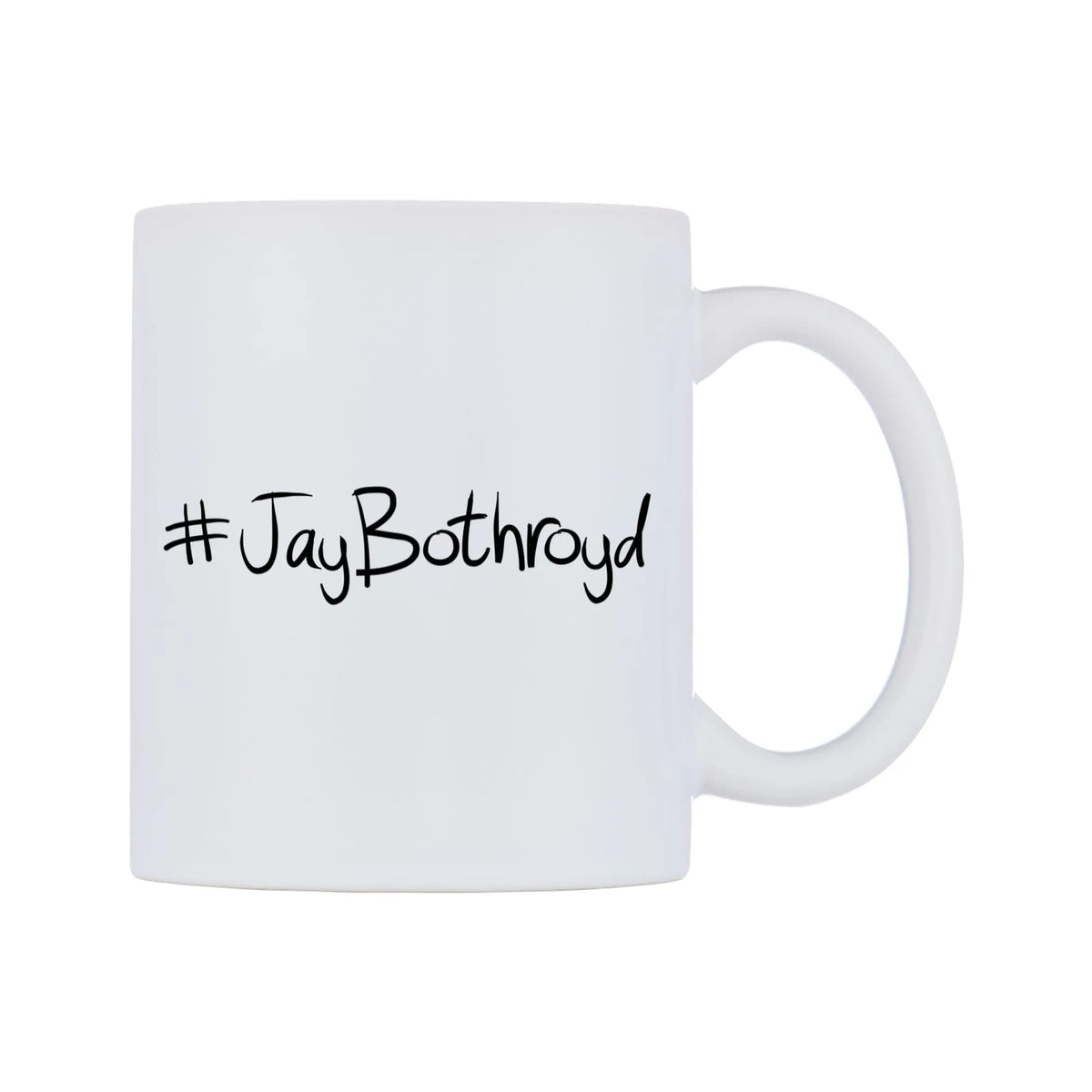 JayBothroyd Mug — mug, left side, on a white background