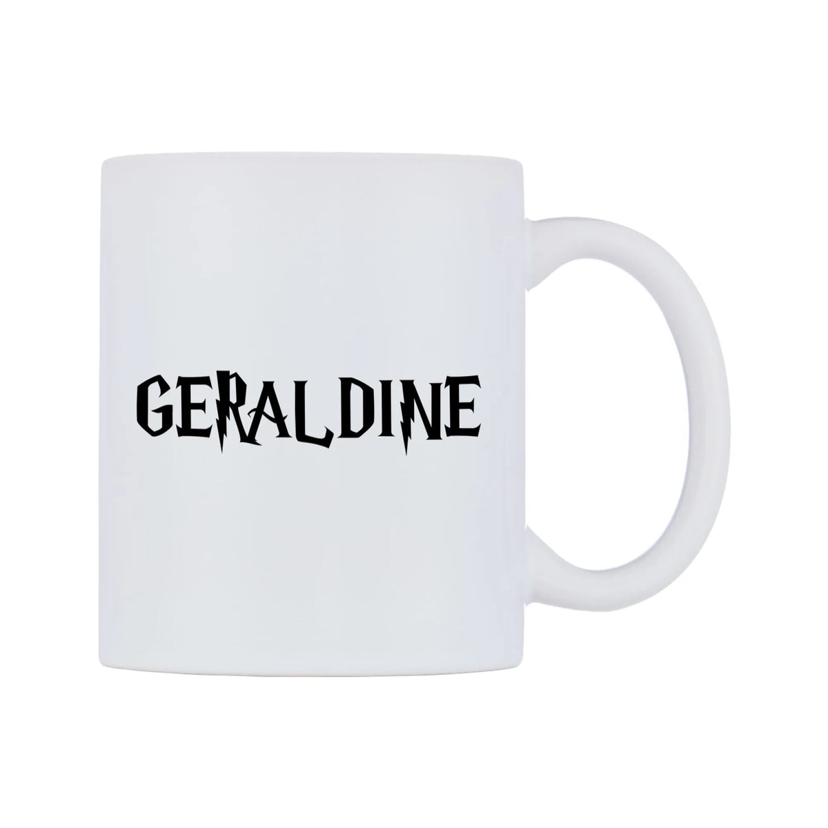 Geraldine - Wizard Themed Mug — mug, left side, on a white background