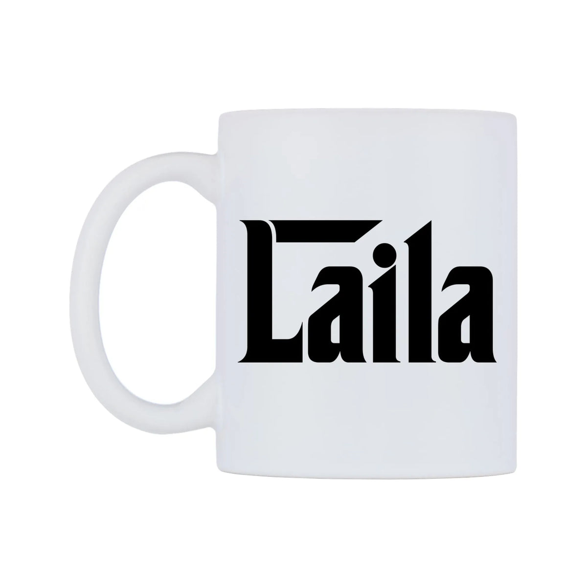 Laila - Godfather Themed Mug — white 11oz gloss mug, right side, on a white background