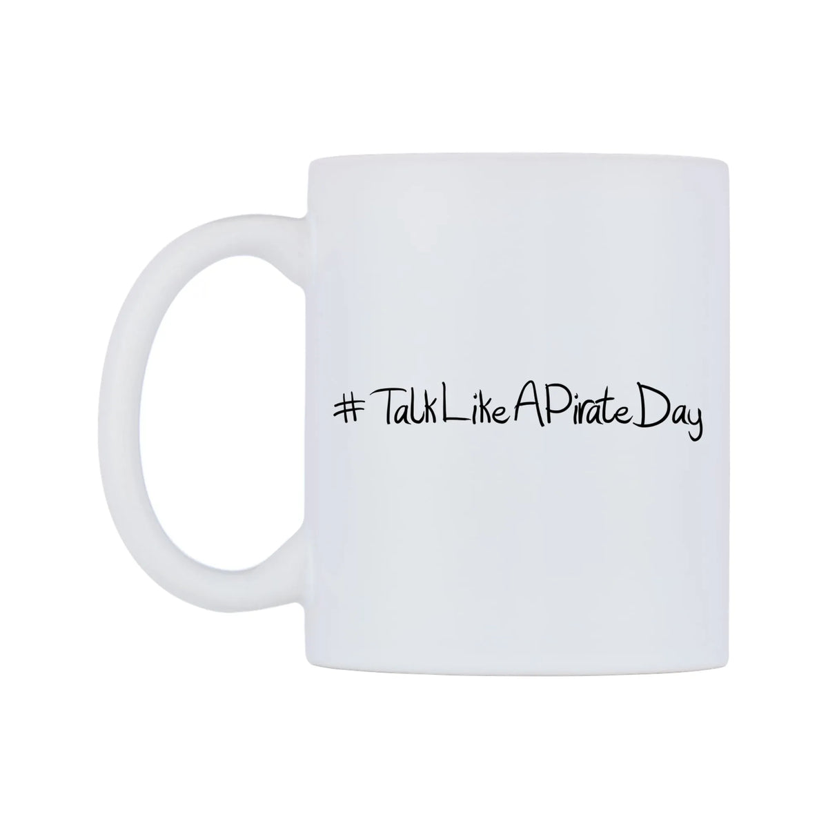 TalkLikeAPirateDay Mug — mug, right side, on a white background