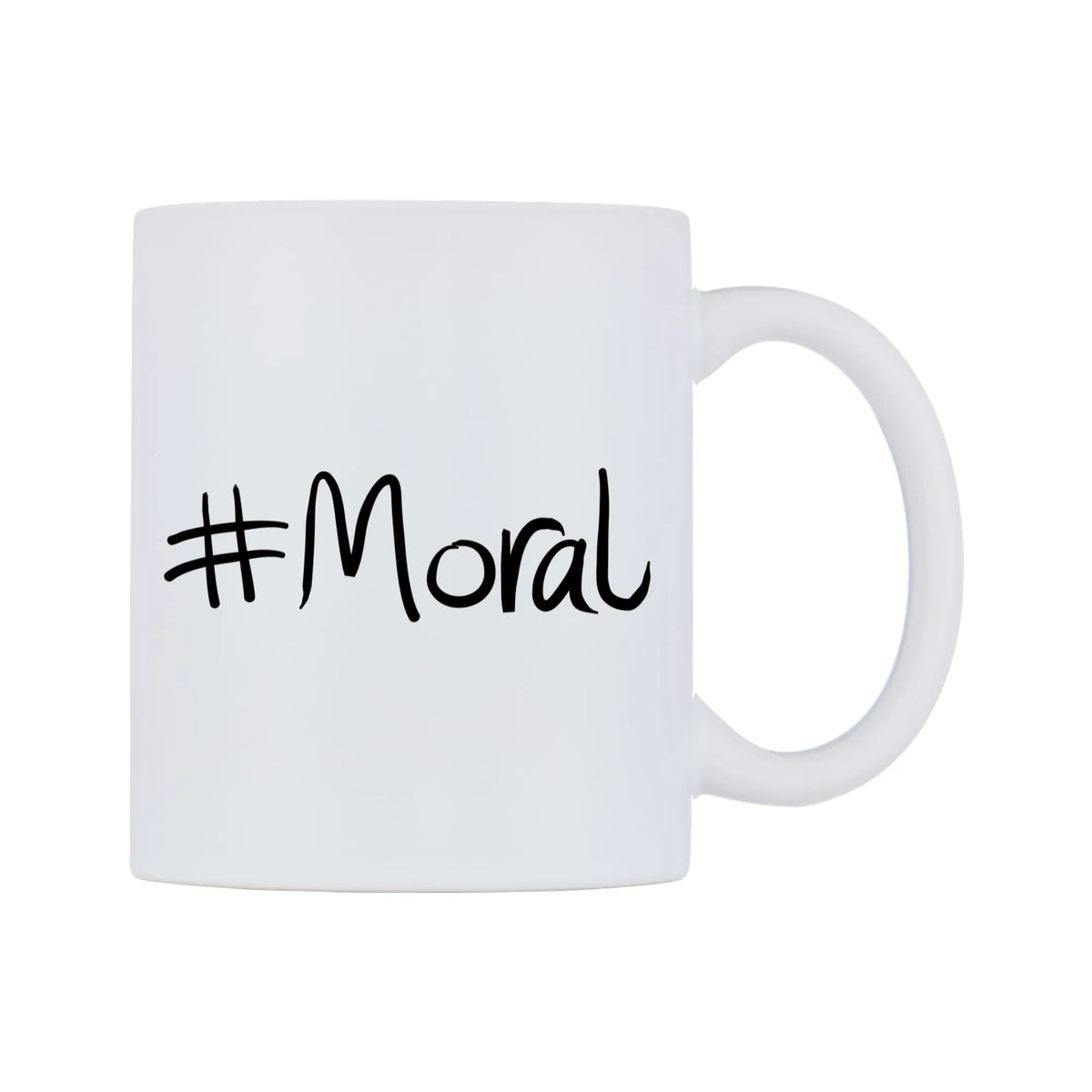 Moral Mug — mug, left side, on a white background