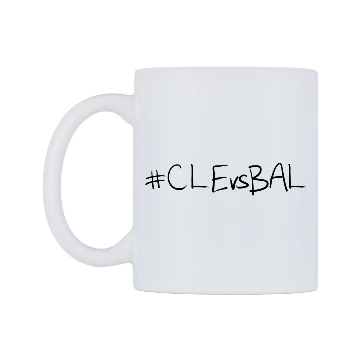 CLEvsBAL Mug — mug, right side, on a white background