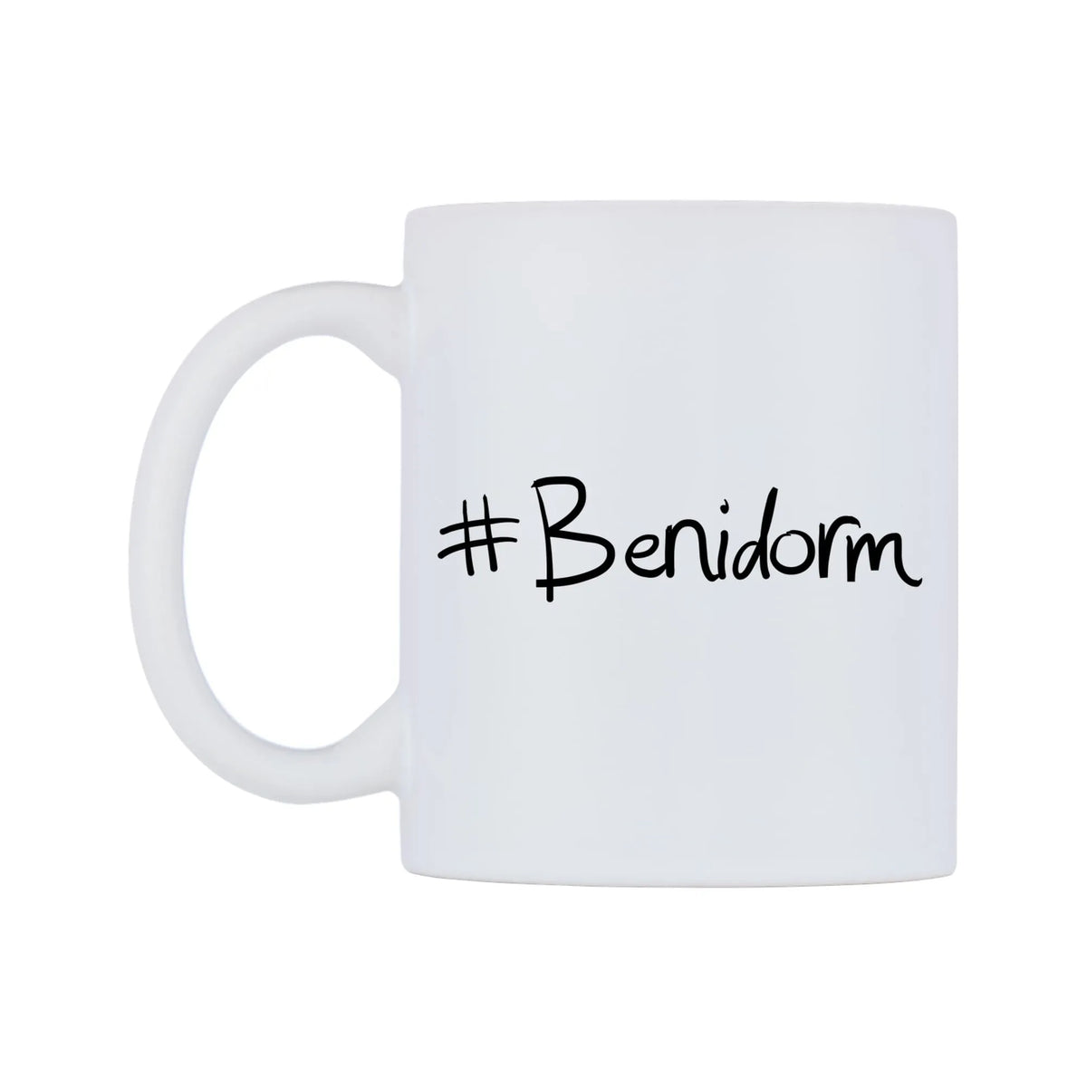 Benidorm Mug — mug, right side, on a white background