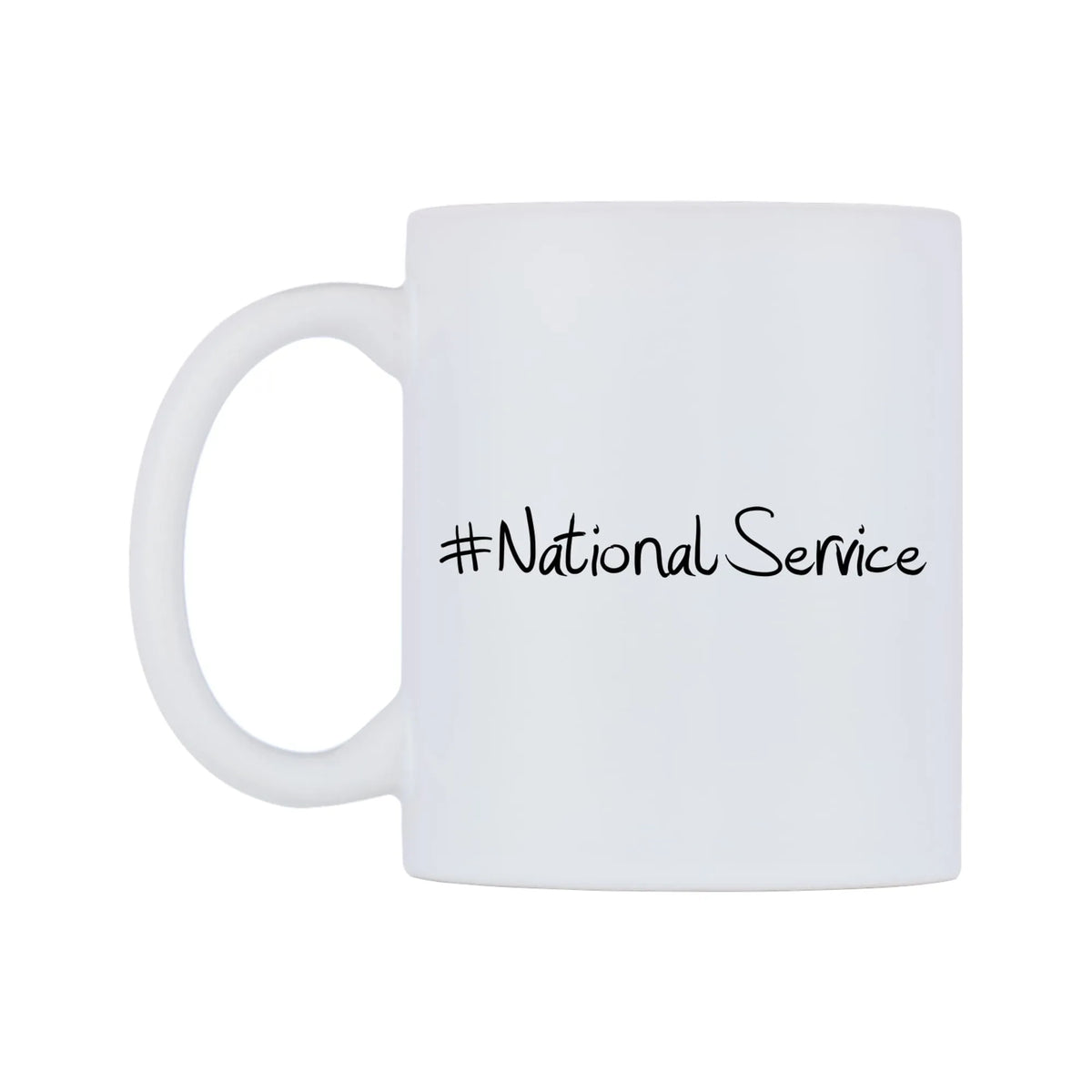 NationalService Mug — mug, right side, on a white background