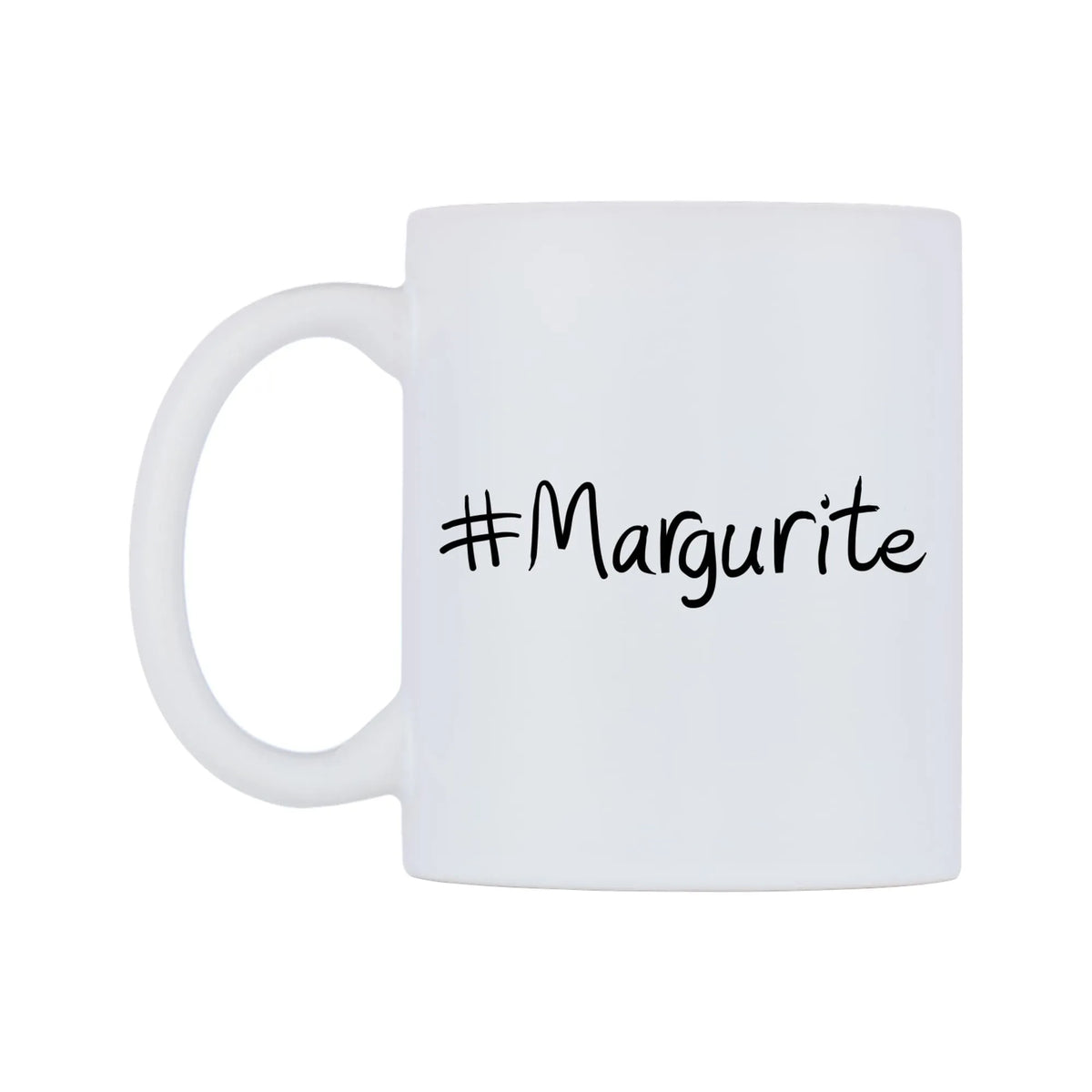Margurite Mug — mug, right side, on a white background