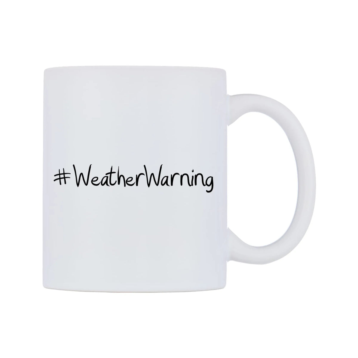 WeatherWarning Mug — mug, left side, on a white background