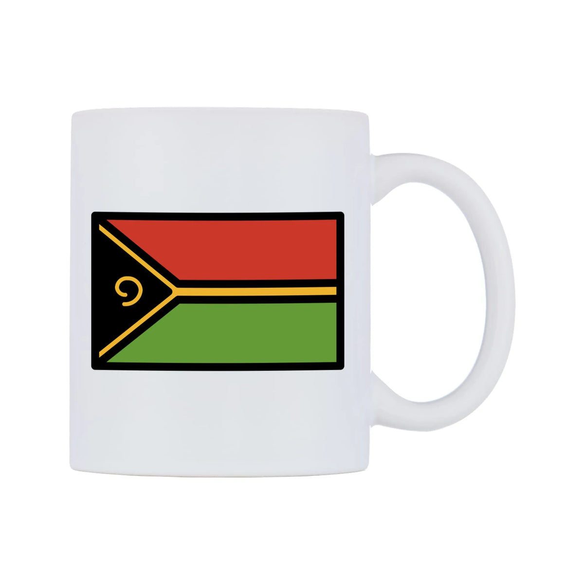 Vanuatu Flag Emoji Mug — mug, left side, on a white background