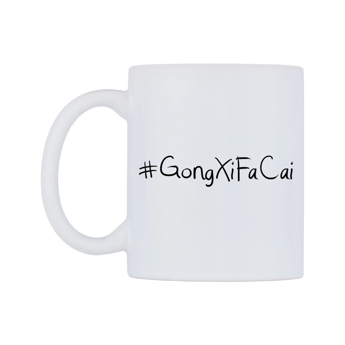 GongXiFaCai Mug — mug, right side, on a white background