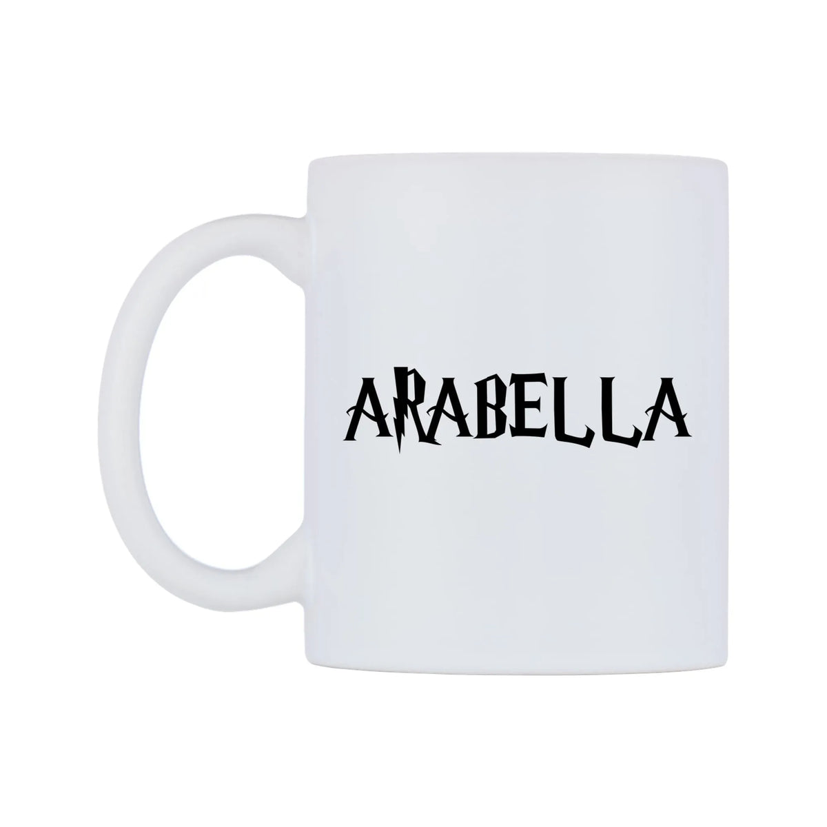Arabella - Wizard Themed Mug — white 11oz gloss mug, right side, on a white background