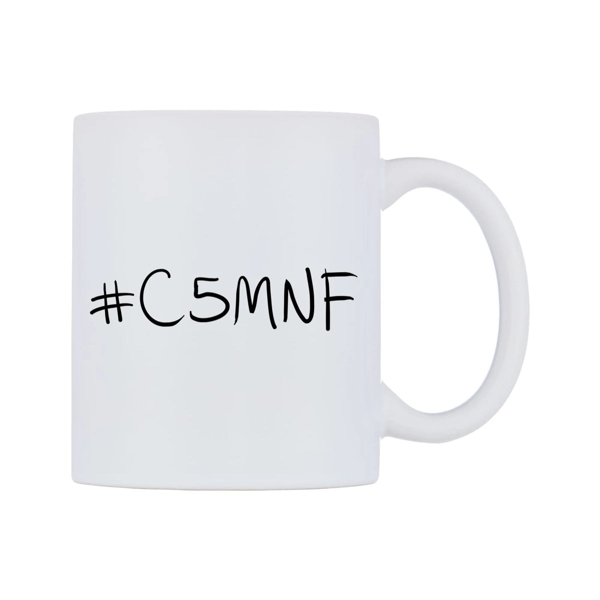 C5MNF Mug — mug, left side, on a white background