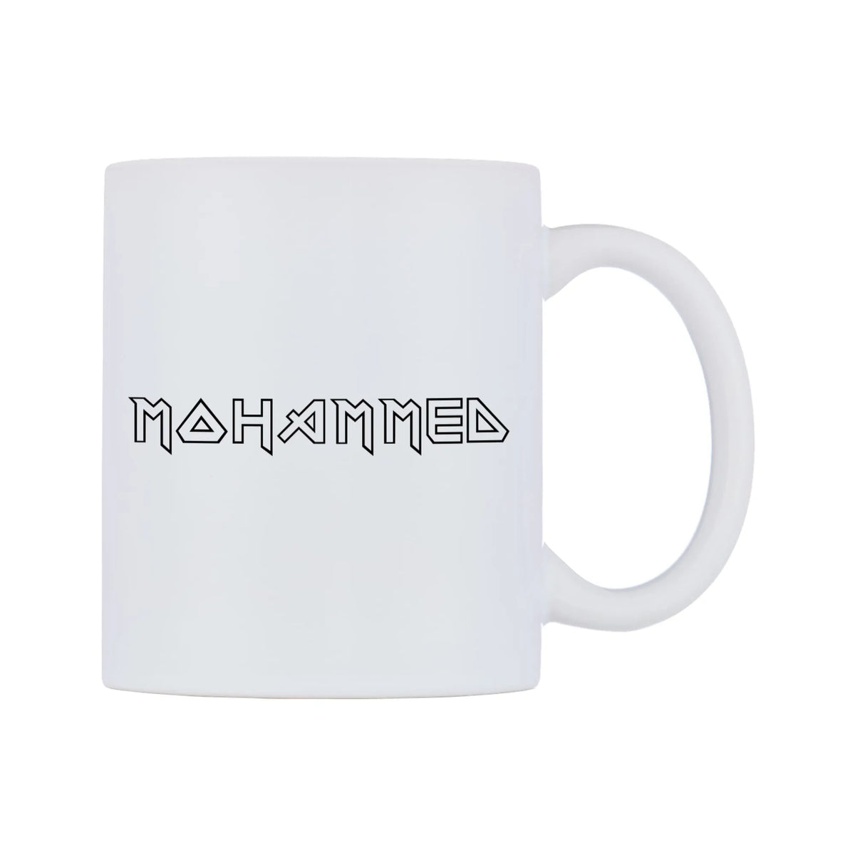 Mohammed - Iron Maiden Themed Mug — white 11oz gloss mug, left side, on a white background