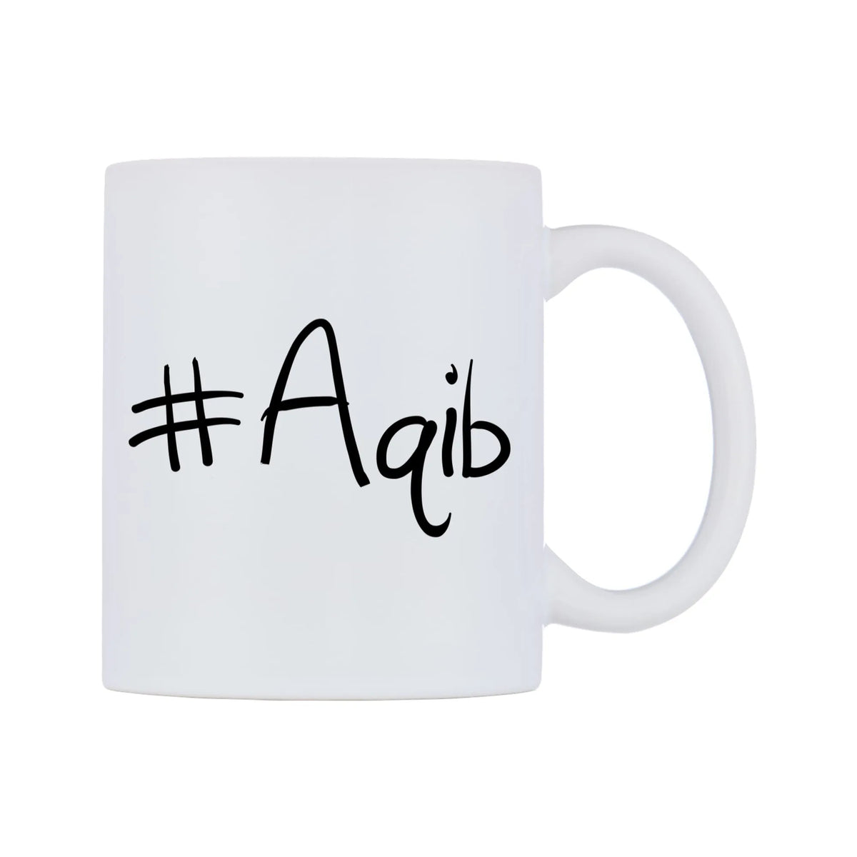 Aqib Mug — mug, left side, on a white background