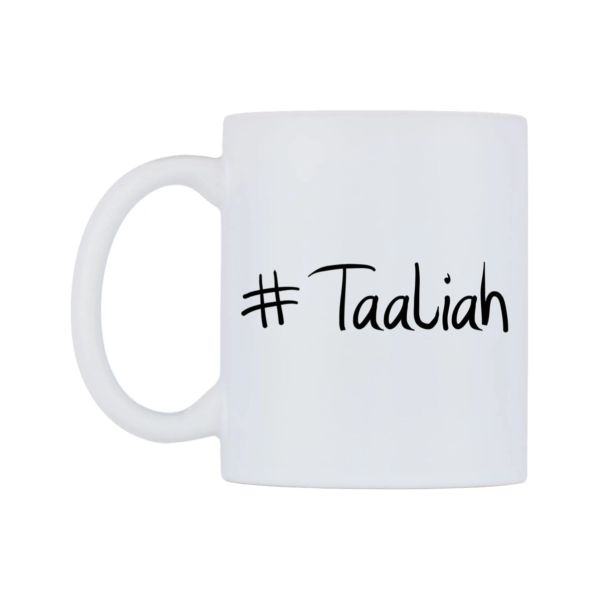 Taaliah Mug — mug, right side, on a white background