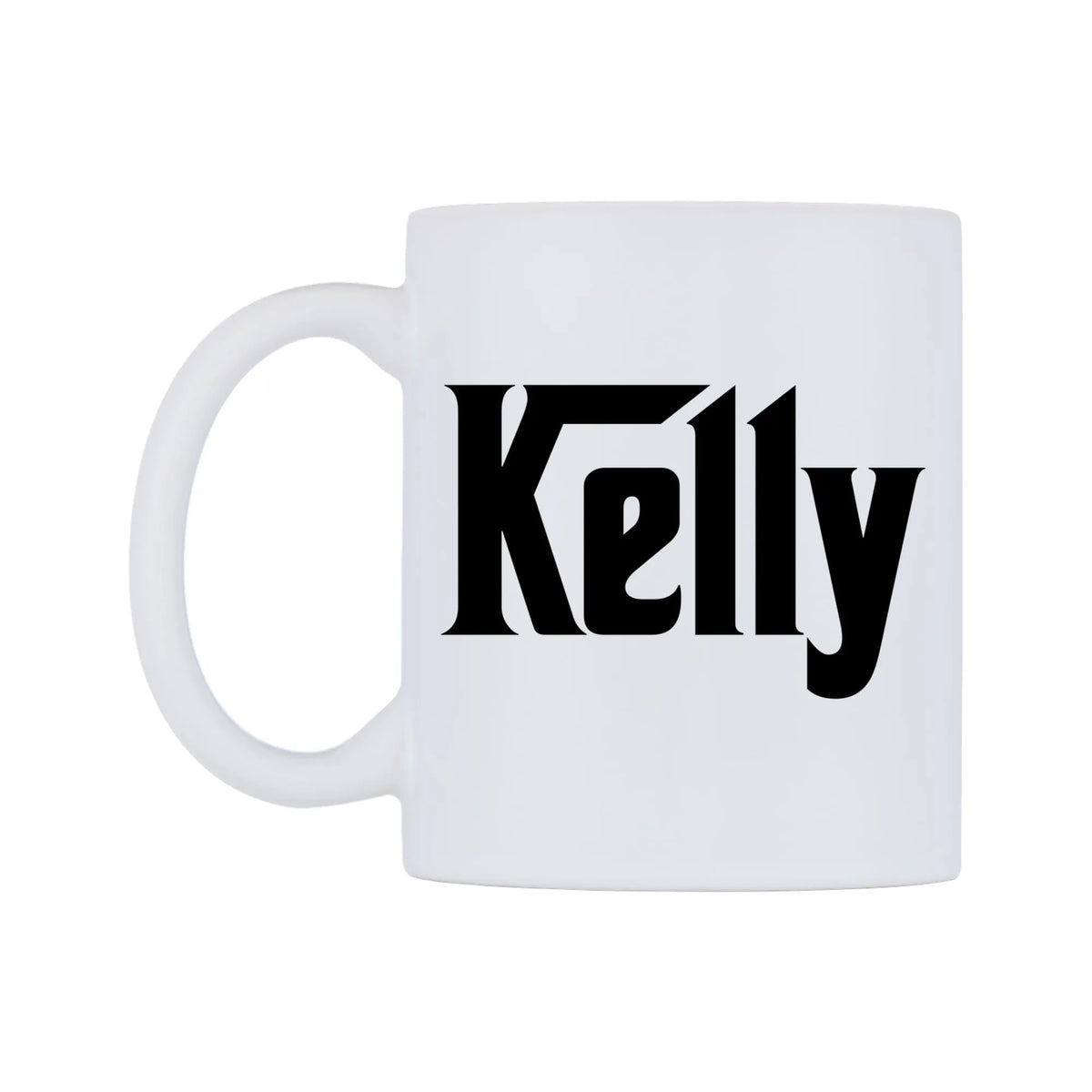 Kelly - Godfather Themed Mug — white 11oz gloss mug, right side, on a white background