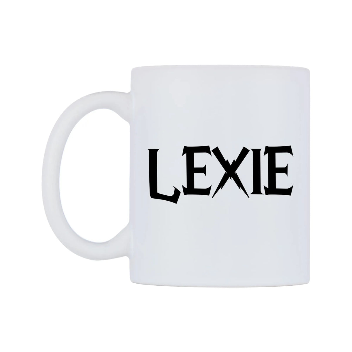 Lexie - Wizard Themed Mug — white 11oz gloss mug, right side, on a white background