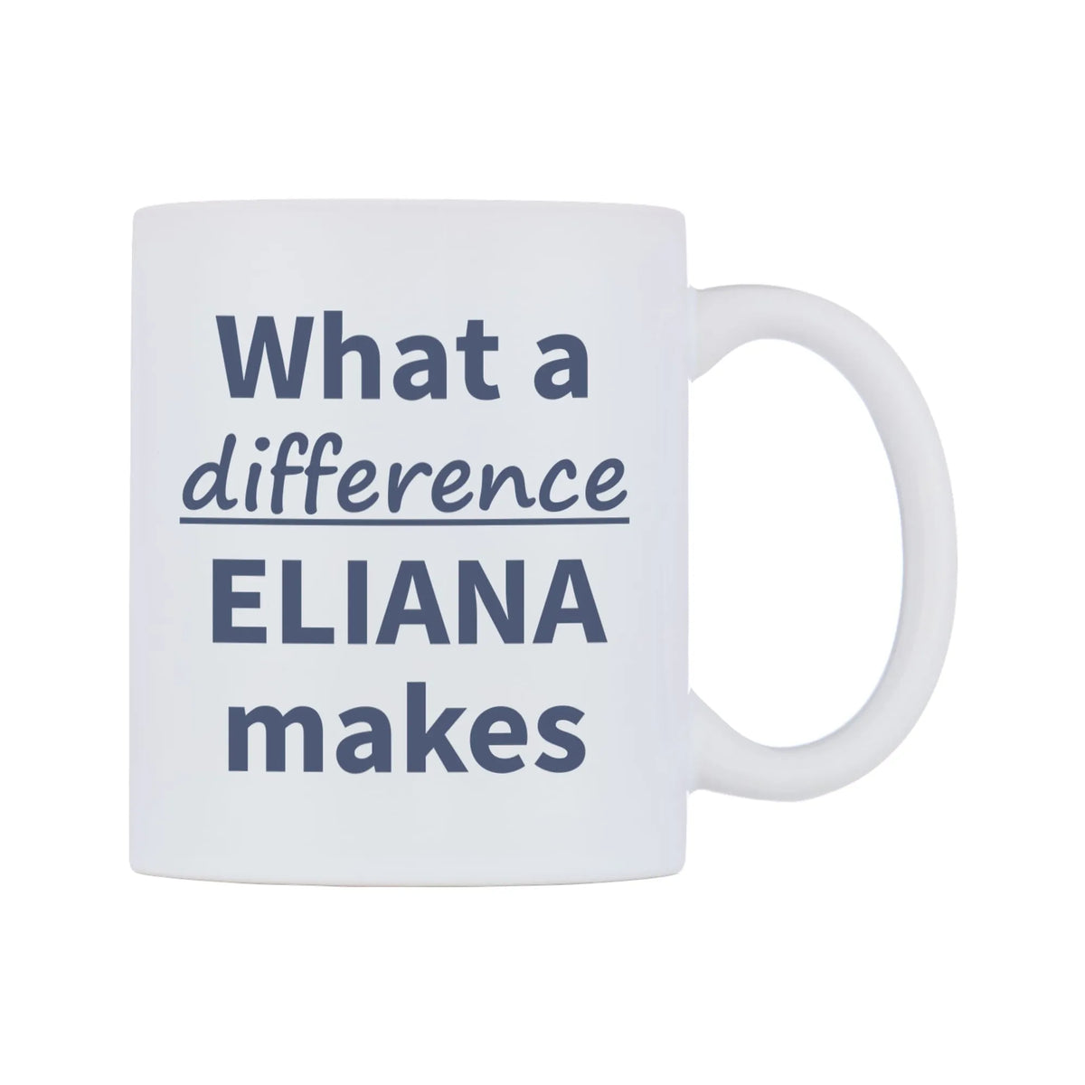 What a difference ELIANA makes Mug — mug, left side, on a white background