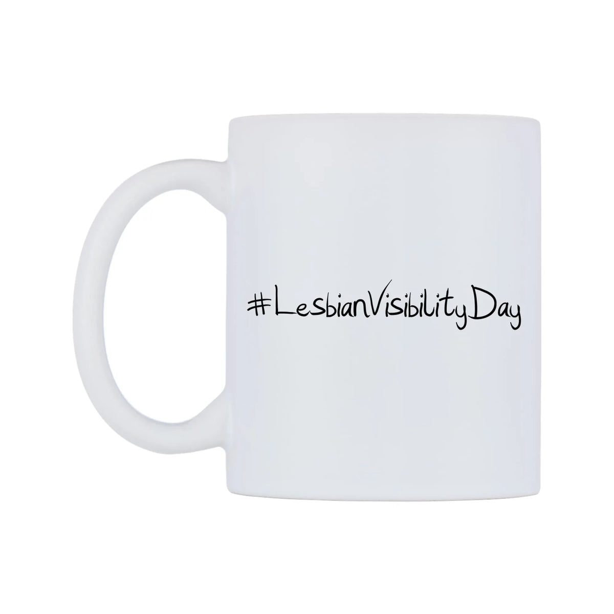 LesbianVisibilityDay Mug — mug, right side, on a white background