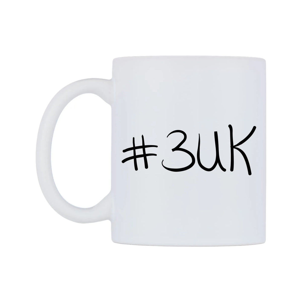 number 3UK Mug — mug, right side, on a white background