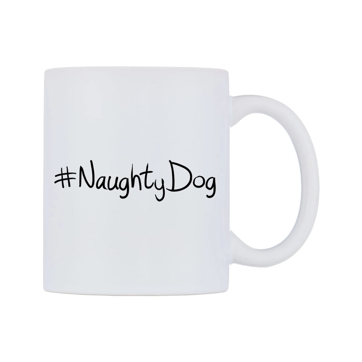 NaughtyDog Mug — mug, left side, on a white background