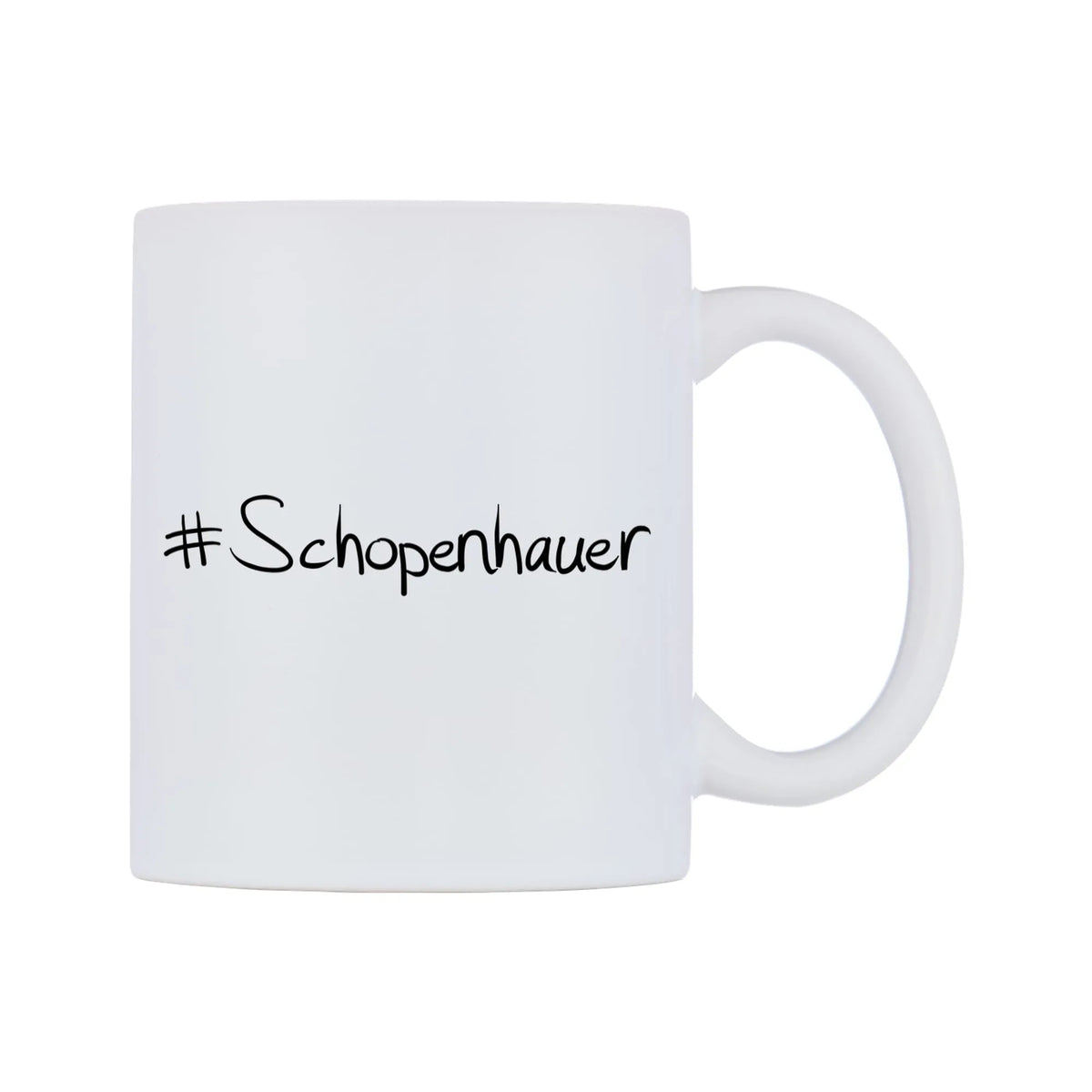 Schopenhauer Mug — mug, left side, on a white background