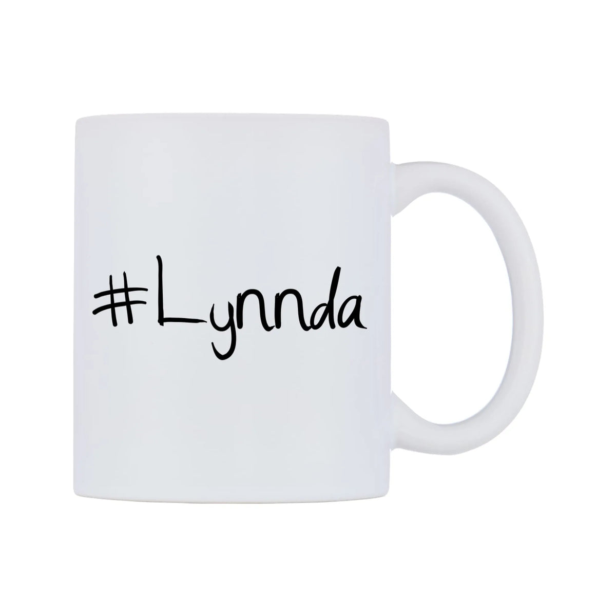 Lynnda Mug — mug, left side, on a white background