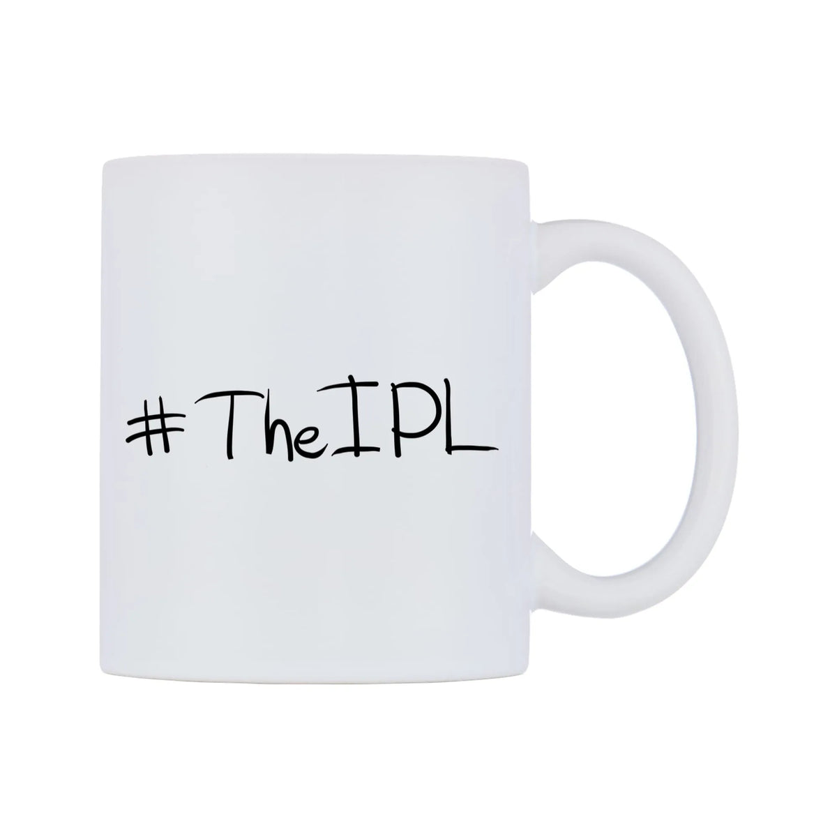 TheIPL Mug — mug, left side, on a white background