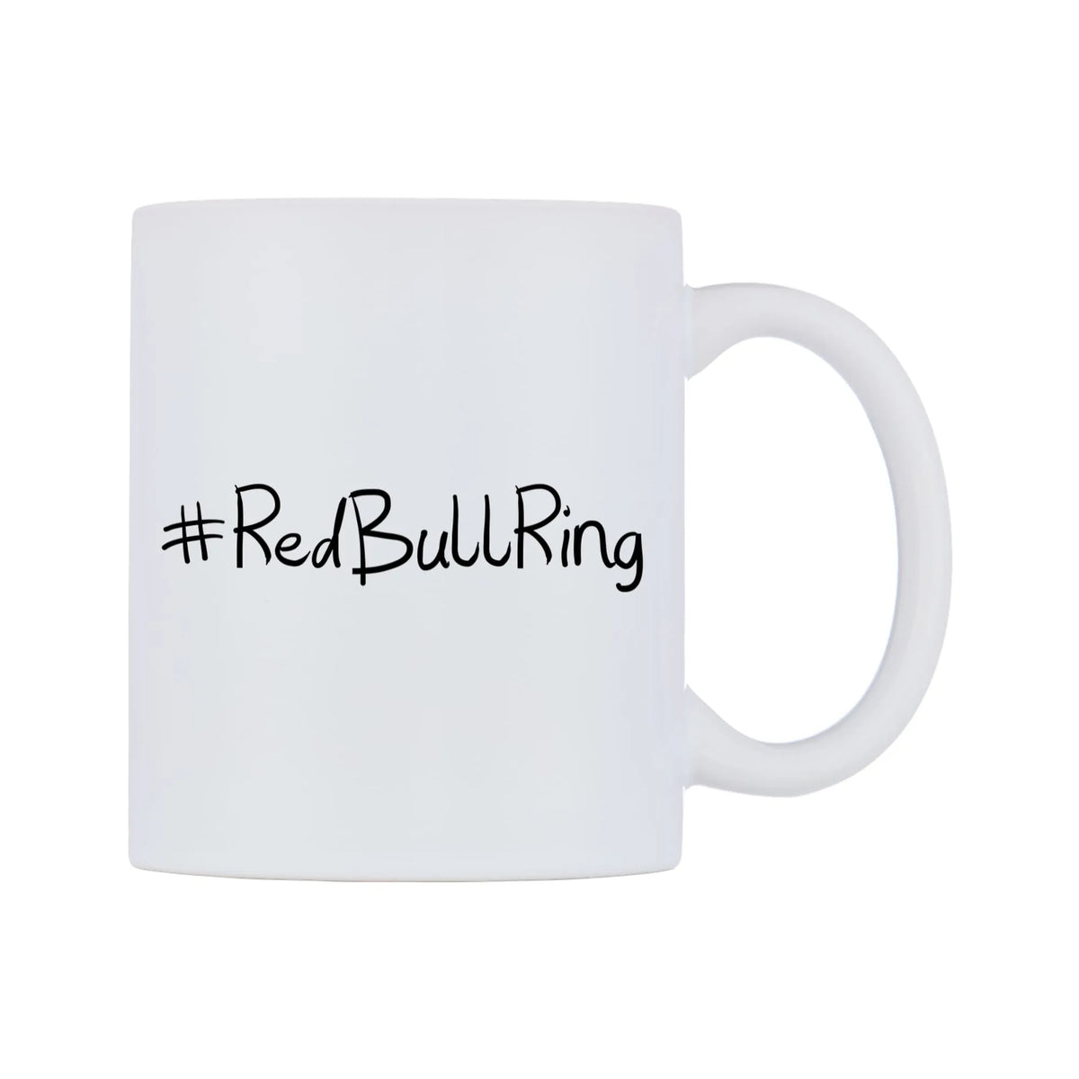 RedBullRing Mug — mug, left side, on a white background