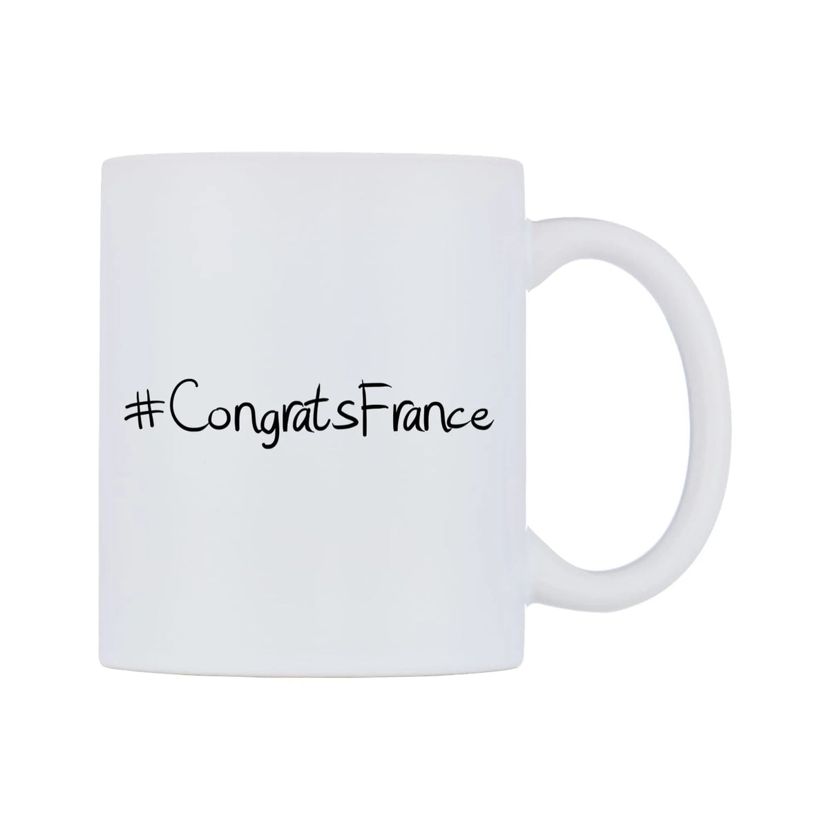 CongratsFrance Mug — mug, left side, on a white background