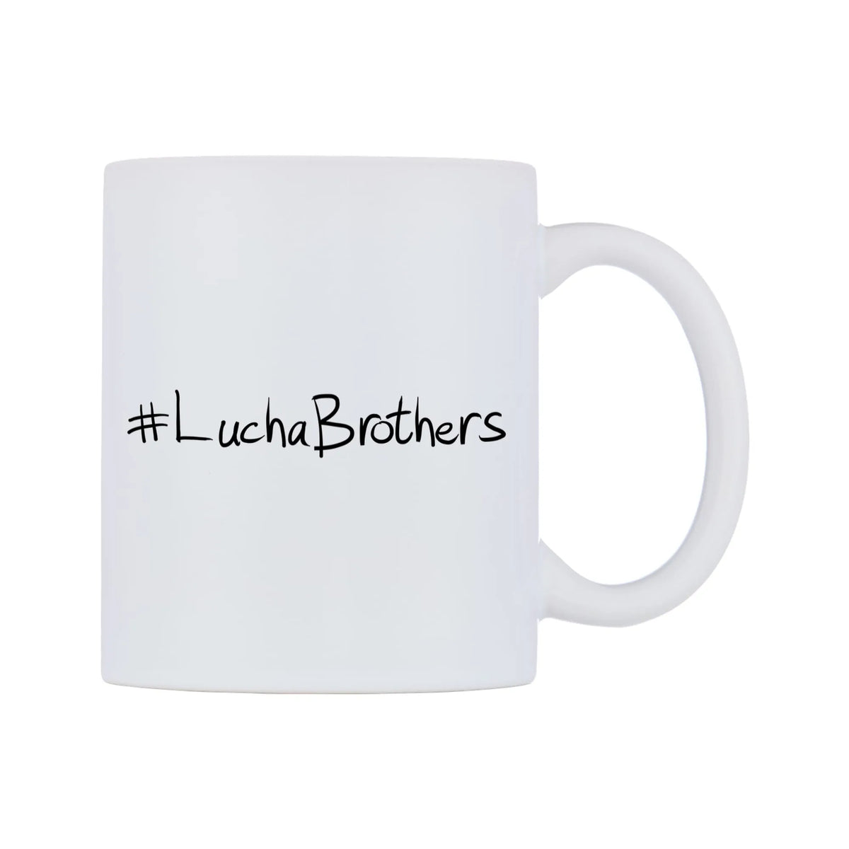LuchaBrothers Mug — mug, left side, on a white background