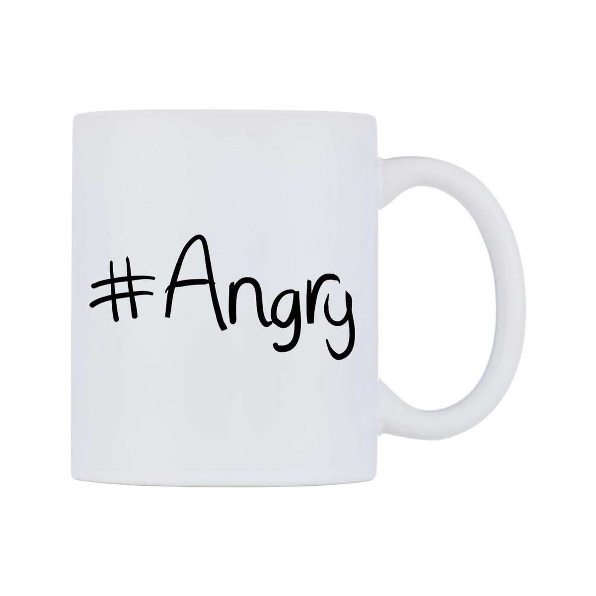 Angry Mug — mug, left side, on a white background